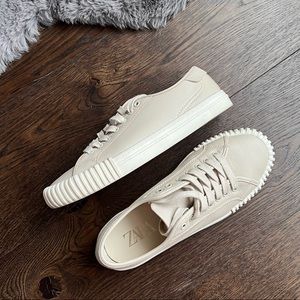 Zara Leather Sneakers 40EU
